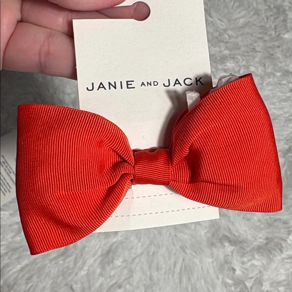New Janie & Jack Bundle Of 2 Hair Clips One Size Red And Multi Color
